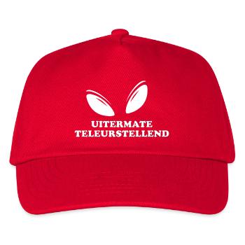Uitermate teleurstellend white edition - Kids’ Baseball Cap - red - Front