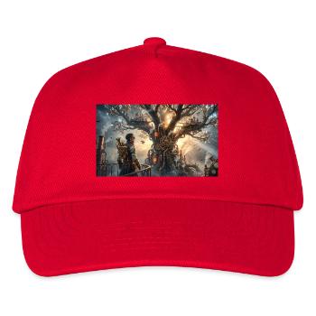 Steampunk Tree of Gears - Kids’ Baseball Cap - red - Front