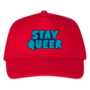 stay queer - Kids’ Baseball Cap - red - Front