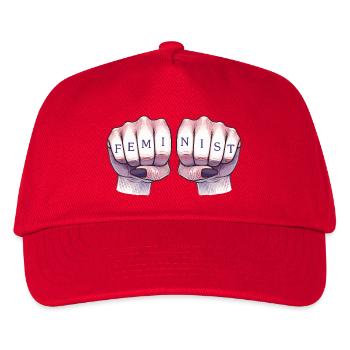 Feminist Fists - Kids’ Baseball Cap - red - Front