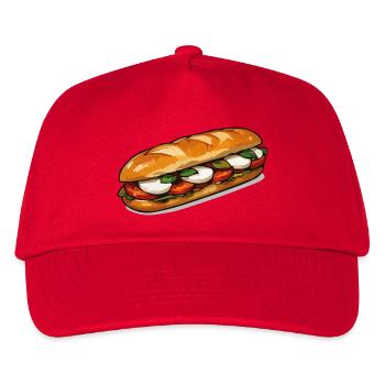 Freshly Sandwich Art - Kids’ Baseball Cap - red - Front