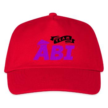 team_abi- - Kinder Basecap - Rot - Vorne