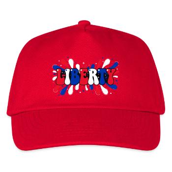 Liberty Splash Blue White Red - Kids’ Baseball Cap - red - Front