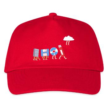 Tech Support - Kinder Basecap - Rot - Vorne