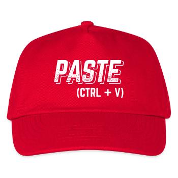 Comic partenaires Dad Mamakind Shirt Coller - Casquette de baseball Enfant - rouge - Devant