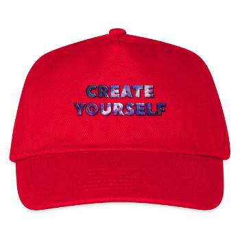 CREATE YOURSELF UNIVERSE - Kids’ Baseball Cap - red - Front