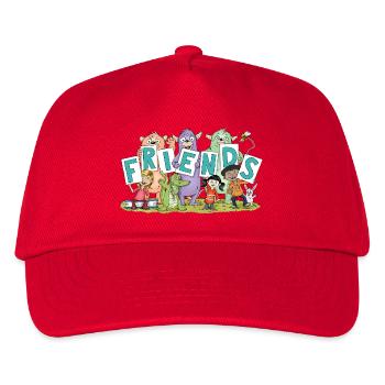 friends - Kids’ Baseball Cap - red - Front