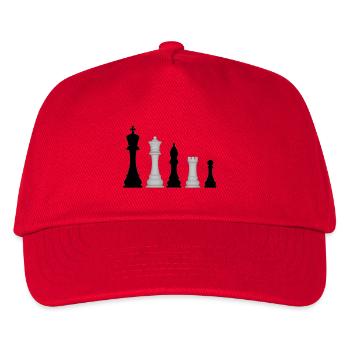 Pièces d’échecs - Casquette de baseball Enfant - rouge - Devant