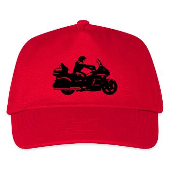 goldwing gt motorrad zeichnung - Kinder Basecap - Rot - Vorne