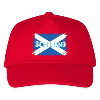 Schottische Flagge 2 - Kinder Basecap - Rot - Vorne