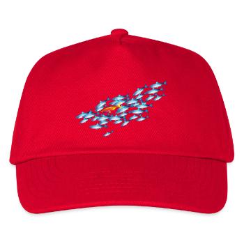 le poisson coloré dans l’essaim de poisson - Casquette de baseball Enfant - rouge - Devant