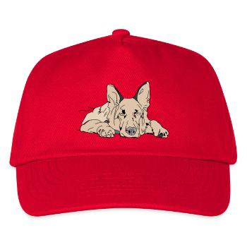 Chien de berger - Casquette de baseball Enfant - rouge - Devant