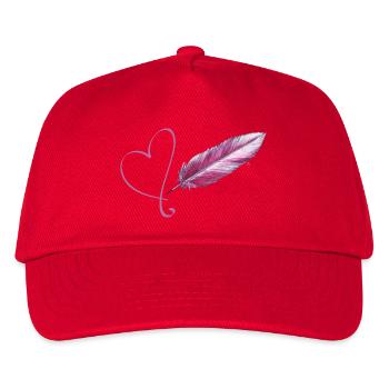 Petite plume d’amour - Sonja Ariel von Staden - Casquette de baseball Enfant - rouge - Devant