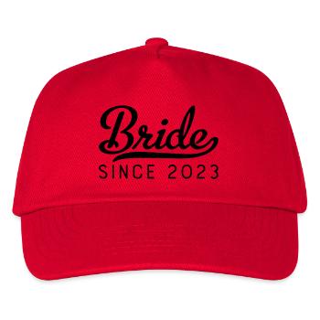 Bride since 2023 - Kinder Basecap - Rot - Vorne
