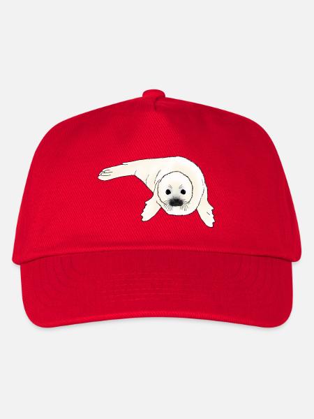 Seehund Baby - Kinder Basecap - Rot