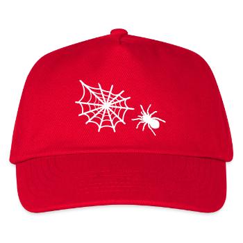 spider spider web - Kids’ Baseball Cap - red - Front
