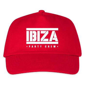 ibiza party crew - Kinder Basecap - Rot - Vorne