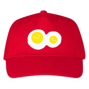 spiegeleier smile - Kinder Basecap - Rot - Vorne