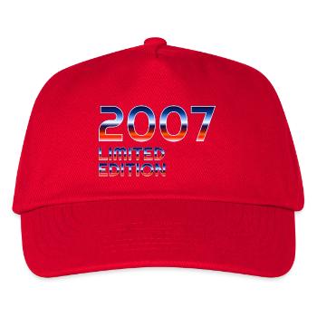 Retro 2007 Limited Edition Design - Kinder Basecap - Rot - Vorne