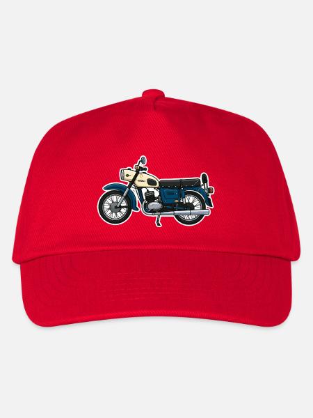 Retro Vintage Motorrad MZ ES150/1 - Kinder Basecap - Rot