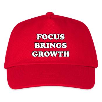 La concentration apporte de la croissance - Casquette de baseball Enfant - rouge - Devant