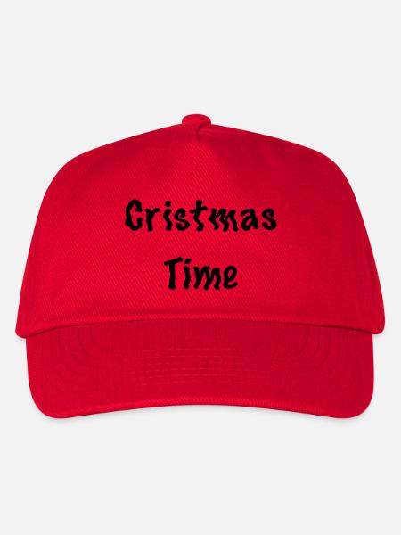 Cristmas Design - Kinder Basecap - Rot
