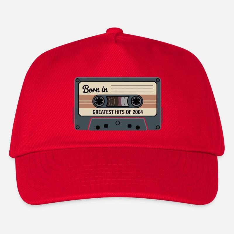 Born in 2004 Greatest Hits Retro Tape - Kinder Basecap - Rot