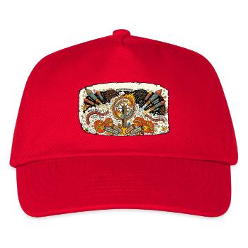 Fusées pyro du réveillon du Nouvel An - Casquette de baseball Enfant - rouge - Devant