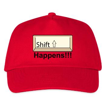 Conception minimale du clavier Shift - Casquette de baseball Enfant - rouge - Devant