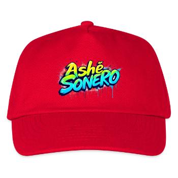 Ashe Sonero Graffiti Rainbow - Kids’ Baseball Cap - red - Front