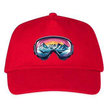 Skibrille Berge Ski - Kinder Basecap - Rot - Vorne