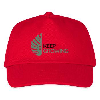 Monstera – Weiter wachsen - Kinder Basecap - Rot - Vorne