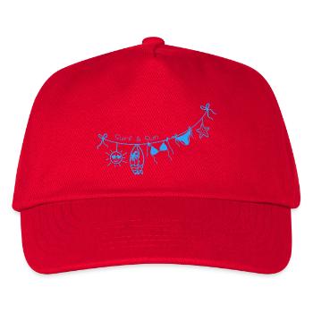 Surf & Soleil - Casquette de baseball Enfant - rouge - Devant