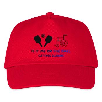 Pickleball Shirt - Ball wird langsamer, lustig - Kinder Basecap - Rot - Vorne