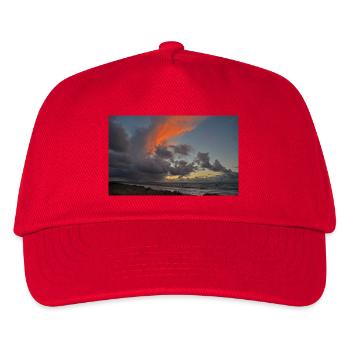 abends-am-strand - Kinder Basecap - Rot - Vorne