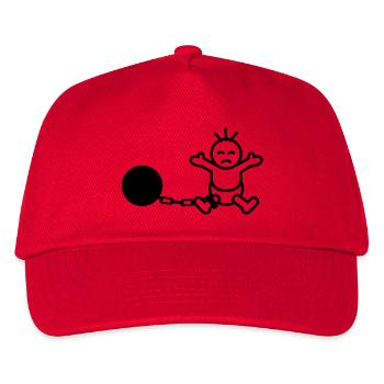 captured_baby - Kids’ Baseball Cap - red - Front