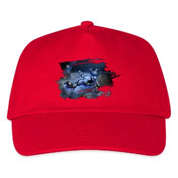robo moon - Kinder Basecap - Rot - Vorne