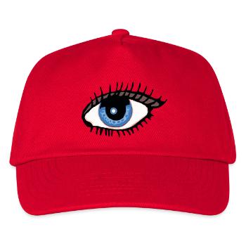 Auge - Augen-blick - sehen -Sichtweise - Kinder Basecap - Rot - Vorne