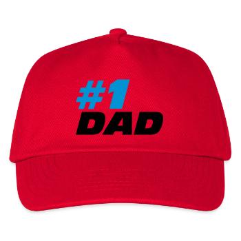 #1 Dad - Casquette de baseball Enfant - rouge - Devant