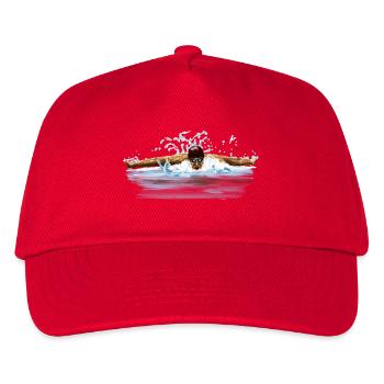 Schwimmer - Kinder Basecap - Rot - Vorne