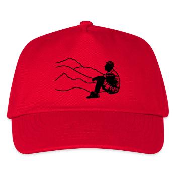 pause randonnée - Casquette de baseball Enfant - rouge - Devant
