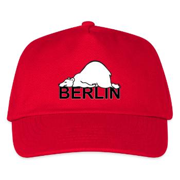 Berlin Deutschland Berliner Bär Wappentier Berlin - Kinder Basecap - Rot - Vorne