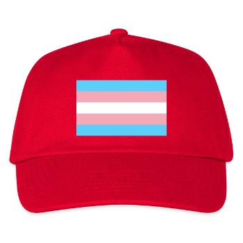 transgender sticker pride flag lgbt community - Kids’ Baseball Cap - red - Front