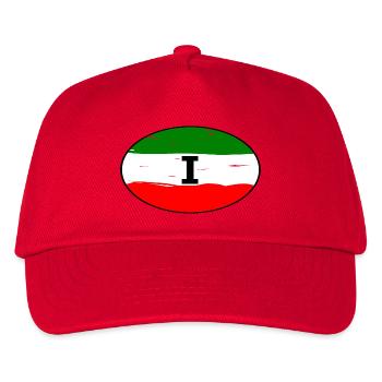 Italy stickers - Kids’ Baseball Cap - red - Front