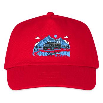 Defender explore more - Kids’ Baseball Cap - red - Front