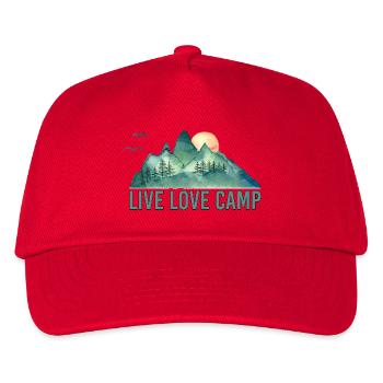 Live Liebescamp - Kinder Basecap - Rot - Vorne