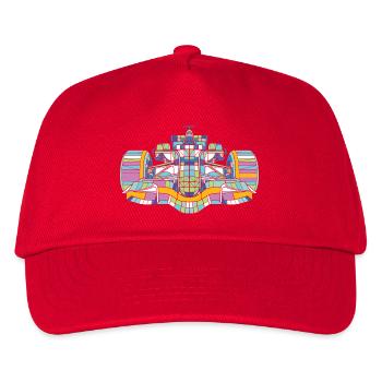 Racing car Colorful - Kids’ Baseball Cap - red - Front