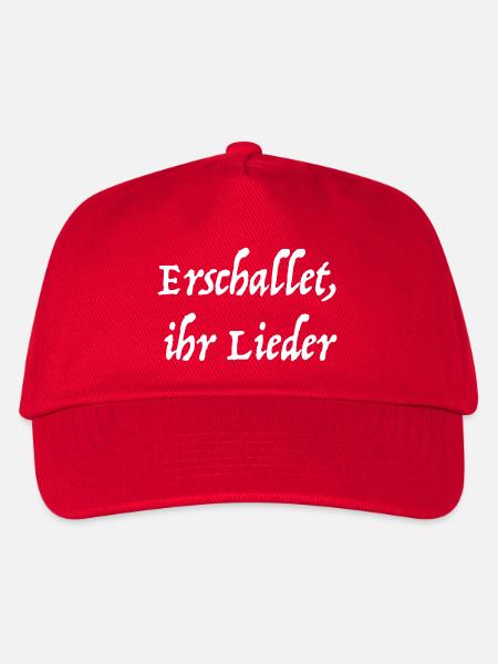 Erschallet, ihr Lieder - Kinder Basecap - Rot