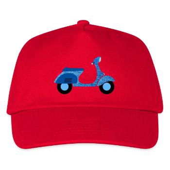 Roller Jeans Eté Italie Liberté Vacances Rétro - Casquette de baseball Enfant - rouge - Devant