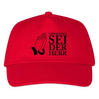 Praise be to the Lord 01 - Kids’ Baseball Cap - red - Front